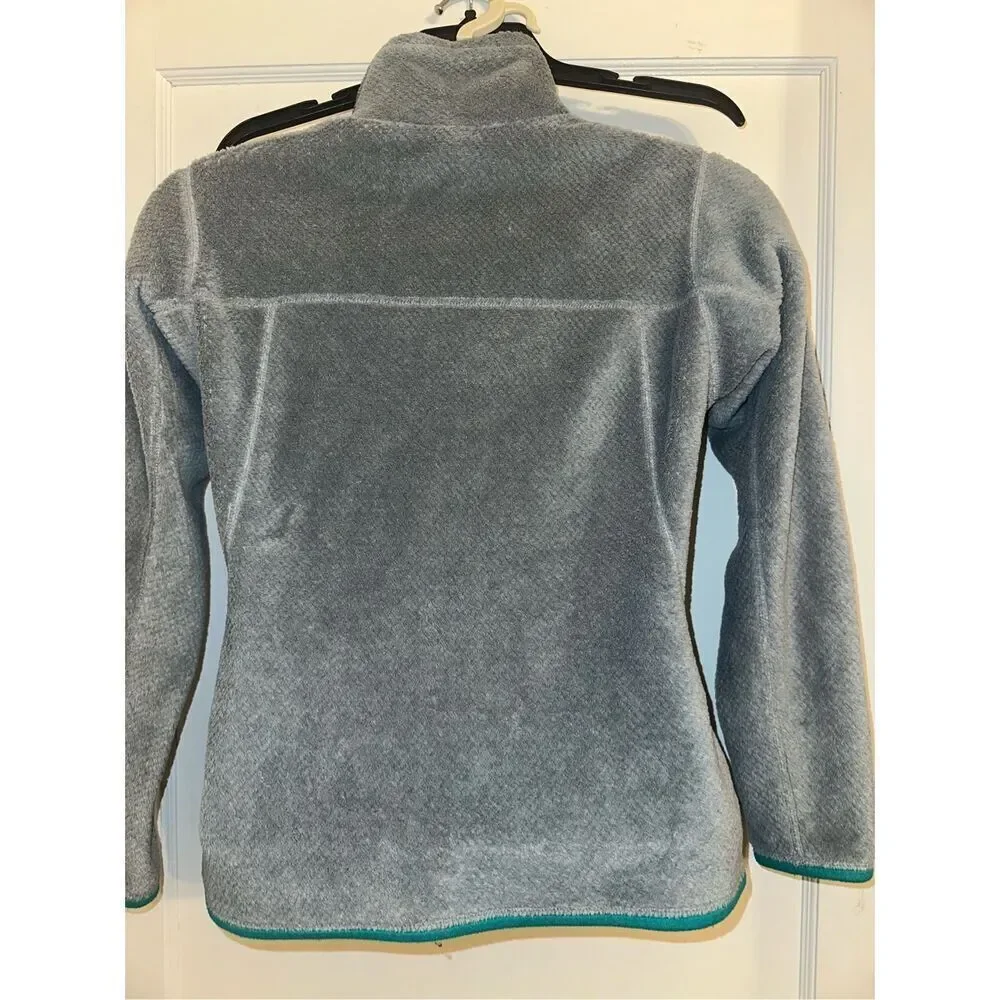 Patagonia Women's Re-Tool Snap-T Pullover Fleece Stand Collar Grey Size Small